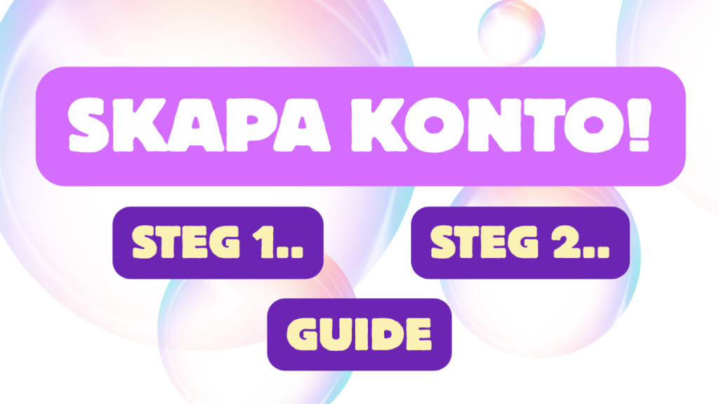 Hur du skapar konto på casino med MGA licens